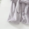 thumbnail image 4 of zuwimk Girls Fleece Hooded Robes, Warm Printed Bath Robe for Kids Soft Fuzzy Bathrobe for Gifts(Grey,7-8 Years), 4 of 6