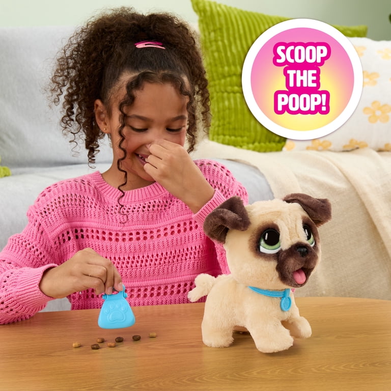 FurReal Poop-a-Lots Pug Interactive Walking Plush Puppy - Walmart.com