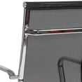 thumbnail image 4 of Mid-Back Black Mesh Mid-Century Modern Swivel Office Chair with Tilt Control, 4 of 9