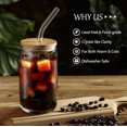 thumbnail image 2 of CrystalGleam Glass Drinking Cups, 16 oz, Multipurpose Beverage Glassware, for Soda, Water, Tea, Smoothies, and Alcohol, 2 of 5