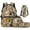 Tan Fishing Camo Bow, variant on Bulopur Duck Camo Kids Backpack Set 4 Pcs Durable Hunting Book Bag with Lunch Bag, Pencil Case and Water Bottle Cover for Duck Hunting Boys Ages 6-12