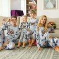 thumbnail image 3 of BULLPIANO Family Matching Halloween Pajamas Set Funny Print Tops Long Pants 2 Pieces Holiday PJS Set, 3 of 8
