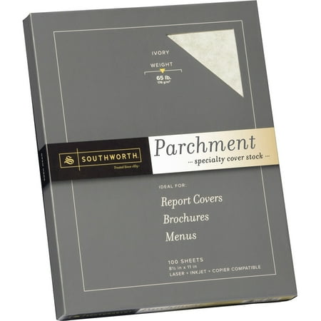Southworth  SOUZ980CK  Parchment Specialty Cover Stock  100 / Box  Ivory