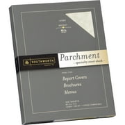 Southworth, SOUZ980CK, Parchment Specialty Cover Stock, 100 / Box, Ivory