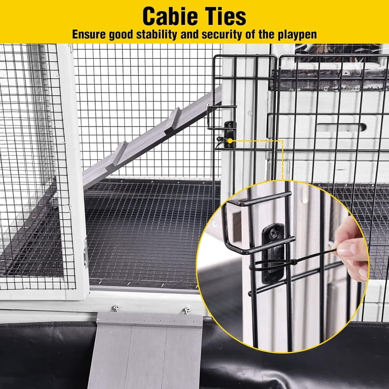 Aivituvin Pet Playpen Extension with Waterproof Mat photo 6
