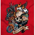 thumbnail image 2 of Betty Boop Biker Flaming Skull Tattoo Youth T Shirt Tee Girls Infant Toddler Brisco Brands 12M, 2 of 4