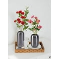 thumbnail image 5 of Serene Spaces Living 9" Metallic Gray Capsule Vase, Stainless Steel Flower Holder, Modern Centerpiece, Single, 5 of 6