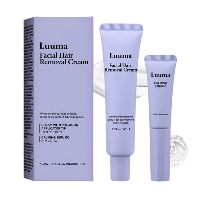 Crema depilatoria facial Luuma Sensitive Skin Kit 2 en 1