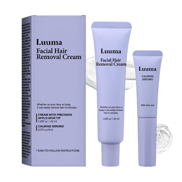 Crema depilatoria facial Luuma Sensitive Skin Kit 2 en 1
