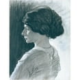 thumbnail image 3 of Josef Wawra 15x18 Black Modern Framed Museum Art Print Titled - Girls' Head (1920), 3 of 5