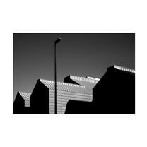 Canvas Wall Art - Inge Schuster 'Gray City' Wall Art for Living Room, Bedroom, or Office Décor by Trademark Fine Art - 47 x 30 Inches