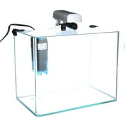 Penn-Plax Water-World Radius Desktop Aquarium Kit – 5 Gallon Glass Tank
