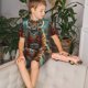 thumbnail image 4 of Balery Pond Meditating Tiger Conjunto de Pijama Infantil de Manga Corta con Estampado – Ropa de Dormir de Algodón Suave-X-Large, 4 of 6