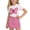 Purple, variant on Cethrio Girls Summer Outfit Sets, Printed Short Sleeve Summer 2 Piece Kids Clothing Sets Hot Pink Size 7-8T