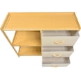 thumbnail image 4 of Comoda Cajonera Mueble Bambu Organizador 3 Cajones Estantes Houzer, 4 of 6