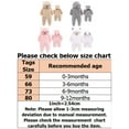 thumbnail image 2 of Newborn Baby Boy Girl Snowsuit Romper Infant One Piece Fleece Hooded Jumpsuit Winter Button Down Outwear Outfits (0-12M), 2 of 3