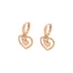 thumbnail image 1 of Arracada Huggies Corazón Colgante con Swarovski Oro 18K Lam dorado Unitalla, 1 of 7