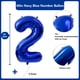thumbnail image 2 of Globo Yeodong, número 2, lámina de helio, azul marino, 40 pulgadas, 2 of 7