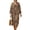 Brown and Red - Mandala Flower, variant on DISNIMO Mandala Flower Print Women Casual Maxi Dresses V Neck Dress Loose 3/4 Sleeve Shift Dresses Fashion Long Dress for Women, S
