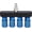 Blue (1PC), variant on 4-Way Straight Air Manifold Splitter, Line Type Air Compressor Splitter with 4 Couplers and 1/4" MNPT Plug,1/4 Inch NPT Air Fittings