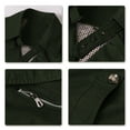 thumbnail image 3 of Cloudstyle Mens Trench Jacket Lightweight Summer Military Windbreaker Jackets Elegant Outwear, 3 of 5