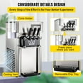 thumbnail image 2 of SHENGJINSH 3 Flavors Commercial Ice Cream Machine, 18L/H Yield, Ice Cream Maker with LED Display Screen 1200W, 2 of 12