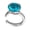Blue, variant on Stylish Alloy Ear Cuff Featuring Cubic Zirconia Stones Secure Clip On Fit For Casual Or Formal Occasions