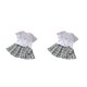 thumbnail image 2 of Sonducket Camiseta de verano para niña, conjunto de con cintura elástica, viaje, senderismo, evento, niños, camisetas de cuello , Kit de ropa, Type8 NO8, 2 of 6