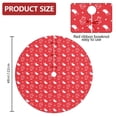 thumbnail image 2 of 48 Inch Christmas Tree Skirt – Velvet Plush Tree Mat, Soft Thickened Polyester with Red Ties, Single-Sided Printing, Available in 30in/36in/48in, Perfect for Holiday Xmas Tree Decoration, 2 of 7