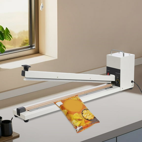 26" Hand Impulse Sealer Heat Sealing Machine 8 Gears Plastic Bag Sealer 600*3mm