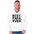 thumbnail image 3 of Best Papa Ever World's Coolest Father Men's Big & Tall Graphic Hoodie Brisco Brands 2X, 3 of 5