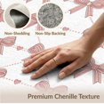 thumbnail image 6 of ODIKA 8'x10' Washable Area Rug Feminine Pink Ribbon Scattered Motif Charming Detail Short for Living Room, Under Sectional, Family , Durable, Non-Slip, 6 of 7