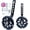 black1, variant on Training Wheels for Bicycle,Flash Mute Wheel Compatible for Bikes of 12-20 Inch 1 Pair