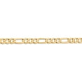 thumbnail image 3 of 14K Yellow Gold 6mm Concave Open Figaro Chain Anklet 9 Inch, 3 of 6