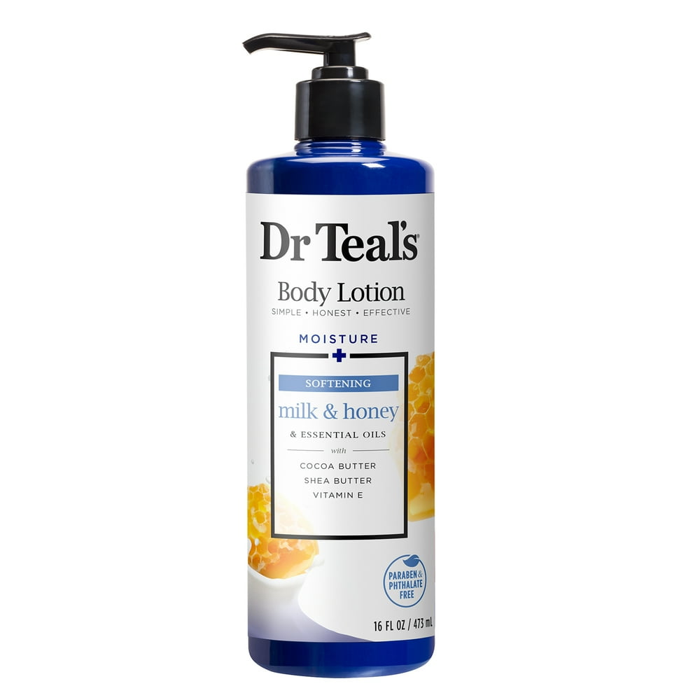 Dr Teal's Milk & Honey Body Lotion, 16 oz.