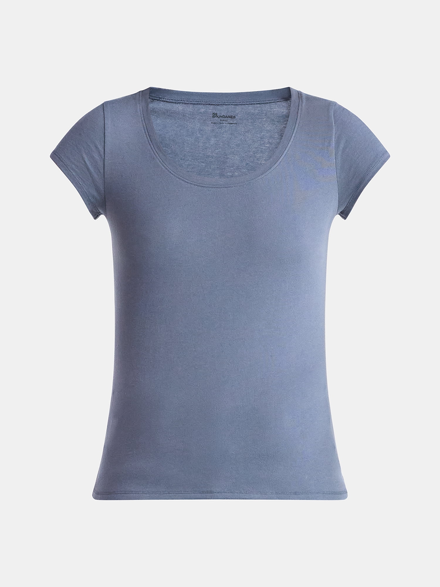 No Boundaries Short Sleeve Scoop Neck Tee, Women's XXS-XXXL