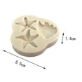 thumbnail image 2 of 4xCaballitos De Mar/Conchas/Moldes De Silicona Líquida Tarfish Para Decoración De Pasteles Fondant 4 piezas, 2 of 8