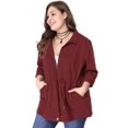 thumbnail image 2 of Chaqueutilitarcon cordón cuello alto talgrande pamujer BorgoXXL, 2 of 6