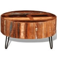 thumbnail image 6 of vidaXL 1 Piece Round Coffee Table Solid Reclaimed Wood for Living Room, 6 of 9