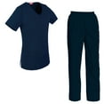 thumbnail image 1 of Women's Scrubs Set Scrub Top and Pants Scrubs Set, 1 of 3