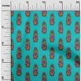 thumbnail image 1 of oneOone Georgette Viscose Fabric Leaves|Floral & Paisley Block Printed Craft Fabric BTY 42 Inch Wide, 1 of 4