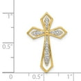 thumbnail image 4 of 14k Yellow Gold 1/15ct. Diamond Cross Chain Slide, 4 of 4
