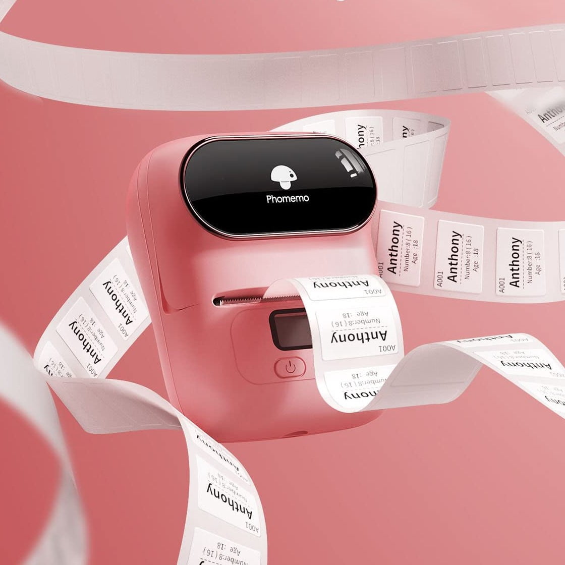 M110 Pink Mini Thermal Label Printer