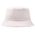 thumbnail image 2 of Grofry Portable Solid Color Folding Fisherman Sun Hat Outdoor Men Women Bucket Cap Beige, 2 of 8