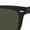 Black/Matte Green, variant on Women's Polarized Wayfarer RB4105-601/58-54 Black Square Sunglasses