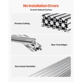 thumbnail image 3 of VEVOR 10PCS 2020 Aluminum Extrusion Profile, 39.37 Inch 1000 mm, T Slot European Standard Anodized Linear Rail, High-Strength Extruded Aluminum Rail, for 3D Printer Parts and CNC DIY Workbench, Silver, 3 of 9