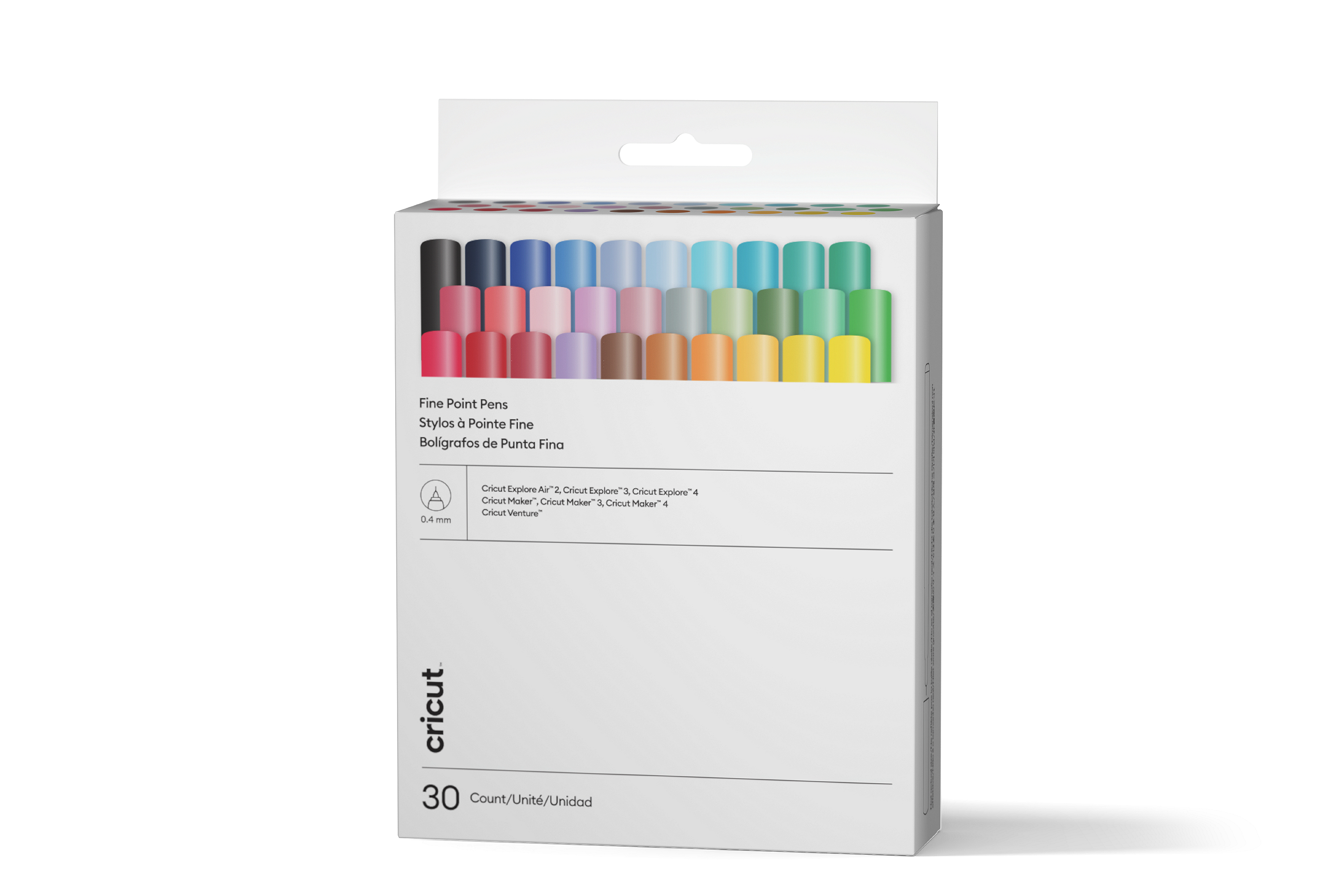 Cricutยฎ Ultimate Fine Point Pen Set (30 ct), Fine Point,Sampler