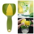 thumbnail image 3 of Exprimidor Manual de Plástico de Cocina Exprimidor de Cítricos de Mano de Naranja Limón Portátil de Frutas de Corte de Prensa de Cocina Verde, 3 of 5