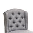 thumbnail image 2 of Wingback Fabric Counter Height Chair with Button Tufting, Set of 2, Gray- Saltoro Sherpi, 2 of 5