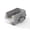 Gray, variant on Garvee Stainless Steel Cat Litter Box, with Scoop, 23.62 x 15.74 x 12", White